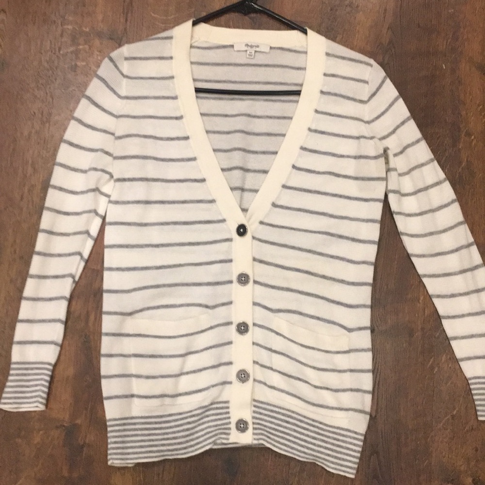 Madewell striped cardigan